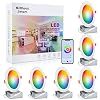 Brillihood 6 Inch Color Changing Slim LED Recessed Light, Smart Retrofit Downlights with Junction Box & Hub, ETL-Listed…