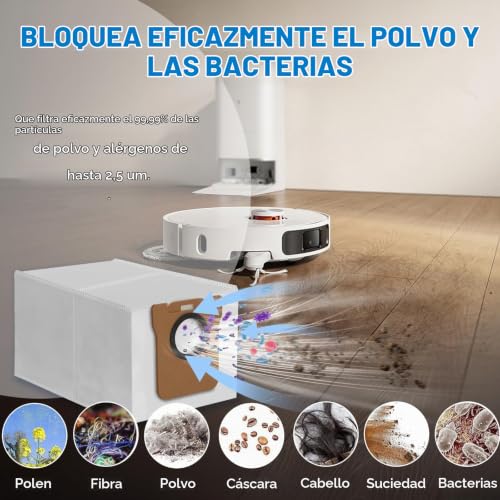 Accessories for Dreame L10s Ultra/L10 Ultra/L10 Prime/Gen 2/Xiaomi X20+/X10+,4 Dust Bags 4 Scrubbing Pads 1 Main Brush 4 Filters 4 Side Brushes