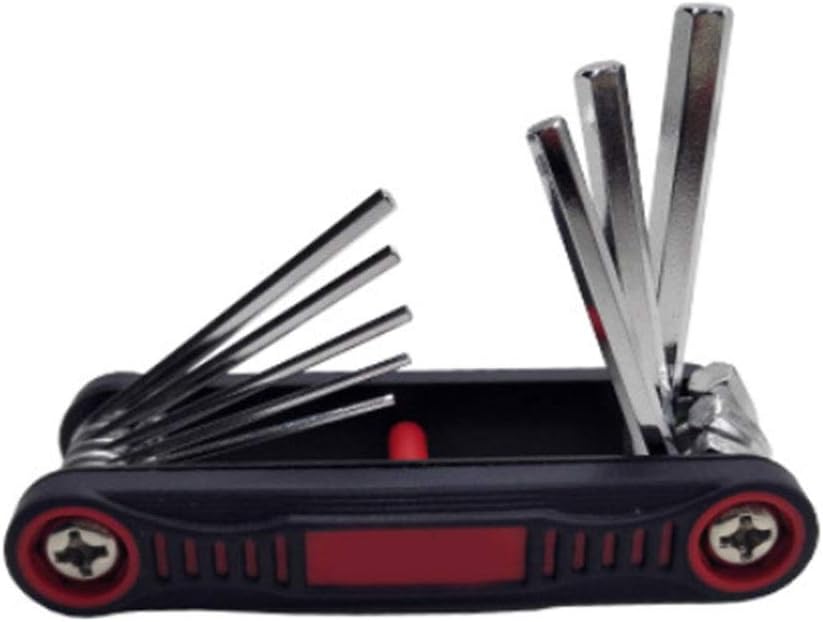 8 in 1 Folding Allen Key Set Hex Driver Hexagonal Key Wrench Kits Repairing Tools Bicycle Repair Multi-function Hand Tool Set