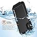 PunkJuice for iPhone X Battery Case, Waterproof IP68 Certified Charger Cover W/Built-in Screen Protector [Ultra Slim] Fast Charging & Protective 3600mAh Power Juice Bank for iPhone Xs & X [Black]