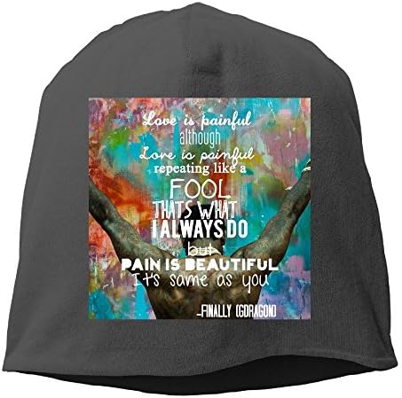 G-dragon Finally Lyric Cuffless Beanie Hats Knit Skull Caps Winter Beanies Watch Cap For Men Women