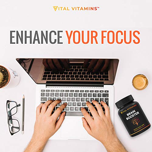 VITAL VITAMINS Brain Supplement Nootropics Booster Enhance Focus