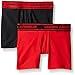 Under Armour Boys' Original Series Boxerjock 2-Pack, Black (004)/Black, Youth Medium