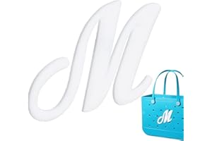 FANCHARMS Bag Charms for Bogg Bag Accessories, Customizable Alphabet Letters for Bog Bag Original Models Rubber Beach Tote-(Pink/White/Black) Letters