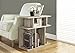 Monarch Specialties , Accent Side Table, Dark Taupe Reclaimed-Look, 24H