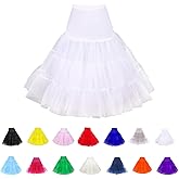 Women Crinoline Petticoat for Vintage Dress Short Tutu Slips Underskirt