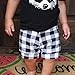 FEITONG Infant Toddler Baby Boy Fox T shirt Tops Plaid Shorts Pants Clothes Set (18 Months, Black)