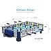 Harvil 38-Inch Tabletop Foosball Table with Silver Rods and Non-Slip Handles, 2 Manual Slide Scoring Units and 2 Foosballs.