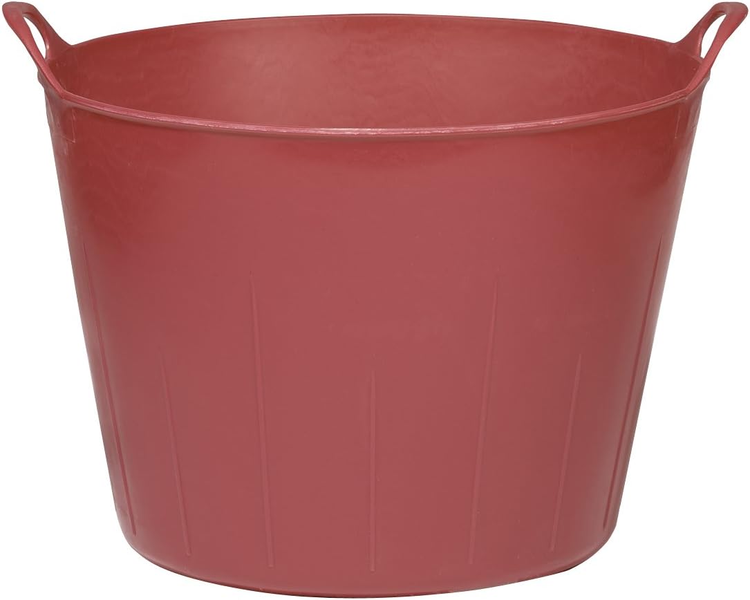 Little Giant Poly/Rubber Flex Tub, 11Gallon, Hot Pink