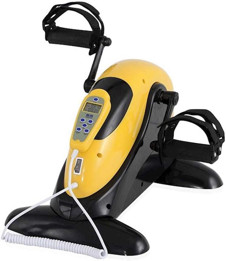 Electric Pedal Exerciser for Seniors Portable Fitness Cycle for Arm/Leg Exercise Mini Cycling Trainer Stationary Exercise Leg Peddler, Fitness Motorized Electric Mini Exercise Bike/Pedal Exerciser