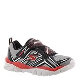 Skechers Kids Boys' Electronz Sneaker, Black/Red, 3 M US Little Kid