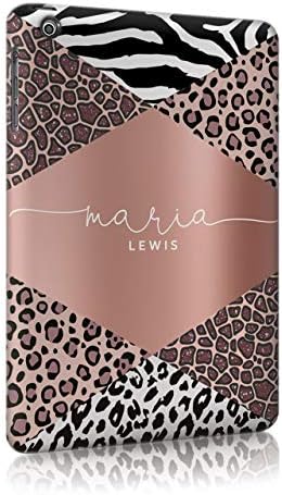 Personalised iPad 2/3/4 Tirita Case Hard Cover PRINTED GLITTER, NO REAL GLITTER Animal Print Snake Rose Gold Leopard Skin Custom Initials Name