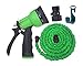 Expandable Garden Hose By Gardeniar 50ft Green , Strong , No Kink and Super Flexible -The Best Expanding Garden Hose for all your Watering Needs - Comes with a Free 8 Setting Spray Nozzle , Additional Shut-off Valve and Free Hose Hanger