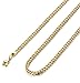 FIBO STEEL 3mm Curb Chain Necklace for Men Stainless Steel Biker, 24