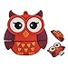 CHUYI Cartoon and Cute Owl Shape Design 32GB USB 2.0 Flash Drive Character Memory Stick Animal Pen Drive Jump Drive Thumb Drive Gift (Red)