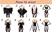 Zanuce Women's Sexy Satin Boned Lace Up Overbust Plus Size Corsets Bustier Black X-large