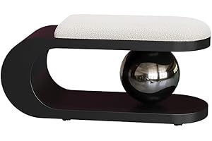 Shoe Storage Bench Shoe Storage Bench Multifunctional No Assembly Soft Cushion 80/100/120cm Silver & Black(Silver Ball,100 * 