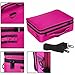 Hotrose Professional Makeup Case Cosmetic Bag Beauty Brush Organizer Storage Make Up Box 3 Layer Large Capacity with Adjustable Strap for Artist Travel