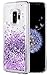Caka Galaxy S9 Case, Galaxy S9 Glitter Case Liquid Series Luxury Fashion Bling Flowing Liquid Floating Sparkle Glitter Soft TPU Case for Samsung Galaxy S9 (Purple)