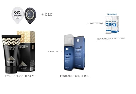 Titan Gel Gold ORIGINAL 100% + Spezialpaket zur Penisvergrößerung Penis-Pack beste Ergebnisse für Vergrößerung Sex Gel