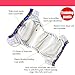 Ohbabyka Baby Cloth Training Pants,Baby Diapers Waterproof Pants 4PCS, 1pc Single Zipper Wet Bag