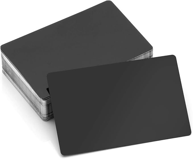 Amazon.com : Faleto 100Pcs Metal Business Cards Blanks Laser Engraved