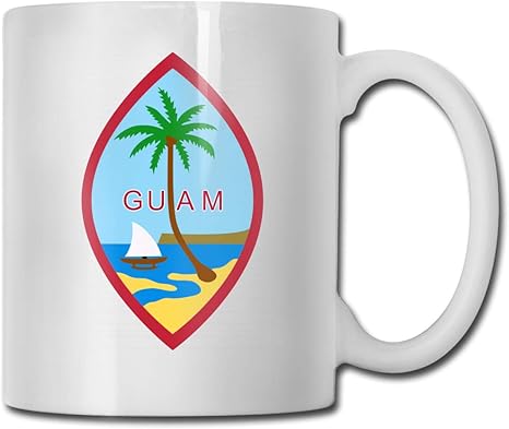 Amazon Co Jp グアムシール おしゃれ セラミック マグカップ 白 330ml 陶器 キッチン 家庭用 オフイス お茶 耐熱 カップ プレゼント ホーム キッチン