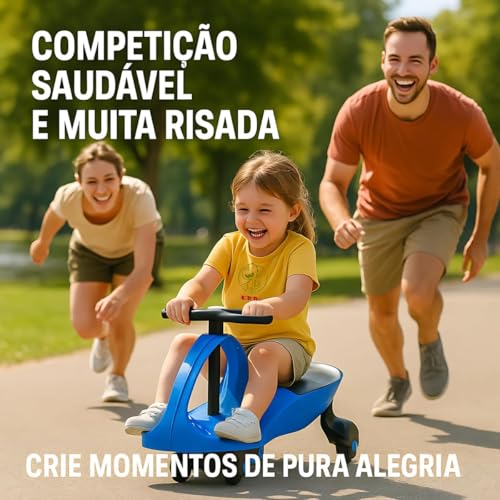Carrinho Rolimã Infantil Carrinho de Rolimã Infantil Resistente, Seguro e Super Divertido Azul