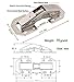 TamBee 90 Degree Cabinet Door Hinges Kitchen Concealed Hinges Cupboard Door Spring Buffer Hinges - No Slot Required 4-Pack