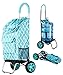 dbest products Trolley Dolly Shopping Grocery Foldable Cart Storage Mom, Moroccan Tile