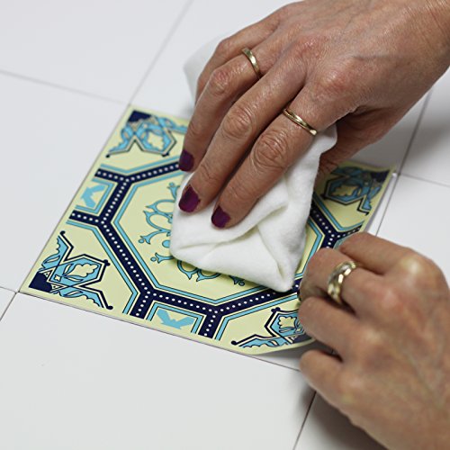 Wall Genie Tile Stickers x30 Pack, Self adhesive vinyl, 150mm x 150mm