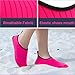 JIASUQI Summer Barefoot Water Skin Shoes Aqua Socks for Surf Beach Pink US 5.5-6.5 Women, 5-5.5 Men
