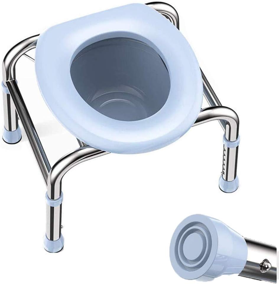 JJYP portátil plegable inodoro silla de ducha de aluminio con asiento