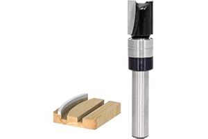 Pattern Flush Trim Router Bit 1/4 Inch Shank, 3/8" Cut Dia, 1/2" Cutting Length, Top Bearing Template Straight Cut Trim Route
