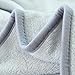 RISAR Flannel Luxury King Size Blanket Soft Warm Cozy Plush Throw Fuzzy Microplush Lightweight for Bed Sofa Couch 90 by 108 Inches, Gray