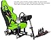Openwheeler GEN2 Racing Wheel Stand Cockpit Green on Black | Fits All Logitech G29 | G920 | All Thrustmaster | All Fanatec Wheelsthumb 2