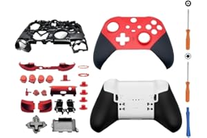 Hzxkqmil Replacement Housing Shell Kit for Xbox Elite Series 2 Core Controller, Full Shell Case Cover Set Faceplates Middle F