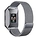 For Fitbit Ionic Bands Small and Large for Women Men, hooroor Fully Magnetic Closure Clasp Mesh Loop Milanese Stainless Steel Metal Ionic Sport Band Accessories for Fitbit Ionic Smartwatch More Colors