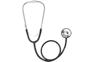 ERDOGLY Kids Stethoscope, Real Working Nursing Stethoscope for Kids, Toddler Doctor Game Toy, Girls Boys Doctor Nurse Cosplay Costume Accessories, Black