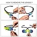 Sports Sunglasses with 2 Interchangeable Lenses for Running Cycling Driving