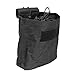 Tactical Compact Roll-Up Pouch Folding Dump Pouch Magazines Elastic Draw Cord MOLLE PALS Shooting Gear 7.5”L X 8.5”H X 3.5”W (Black)