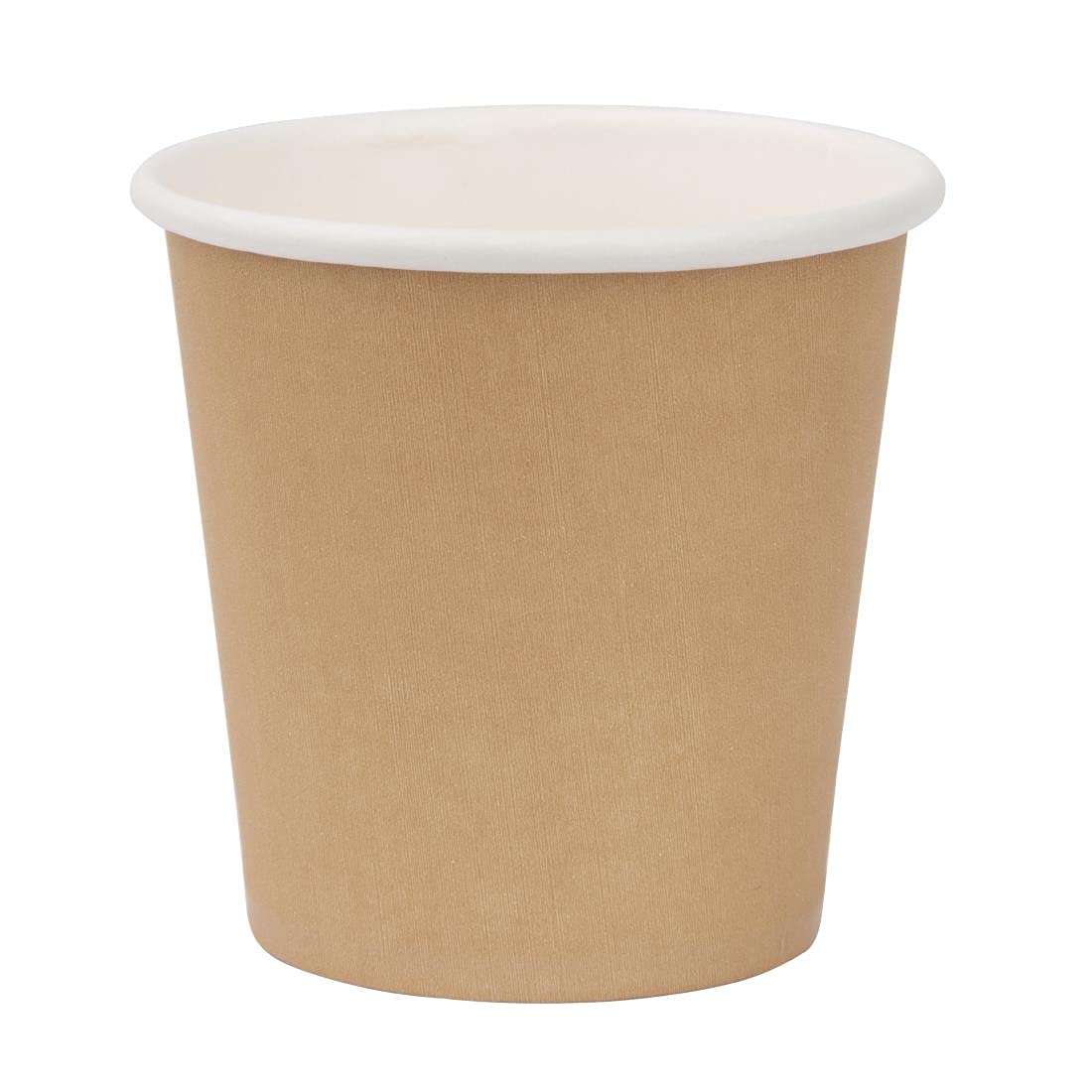 Fiesta Recyclable Takeaway Espresso Cups 112 ml / 4 oz (Pack of 50), Kraft Colourway, Single Wall Cardboard Coffee Cups, Leakproof Lining, Disposable Sauce Pots, Lids Sold Separately (DY982), GP446