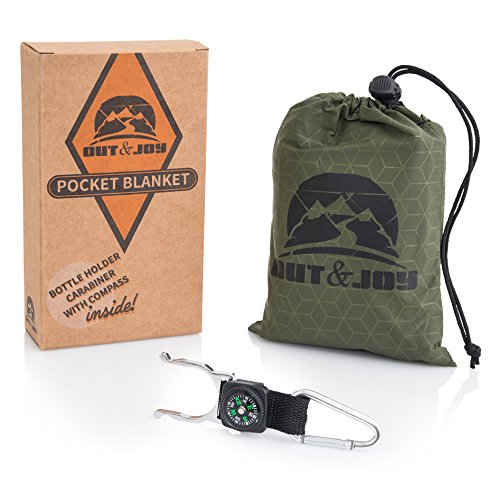Ultra Portable Pocket Blanket – Waterproof Packable Blanket Perfect for Travel, the Beach, Camping, Picnics, B