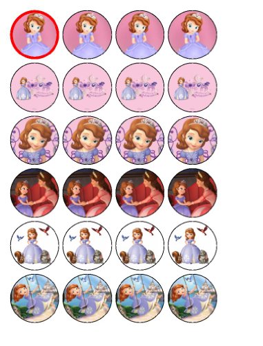 24 Disney Sofia The First Toppers Gateau Buy Online In Aruba At Desertcart