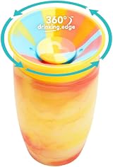 Munchkin Miracle 360 12m+ 10oz Sippy Cup 2 Pack Blue Yellow BPA-Free view 2