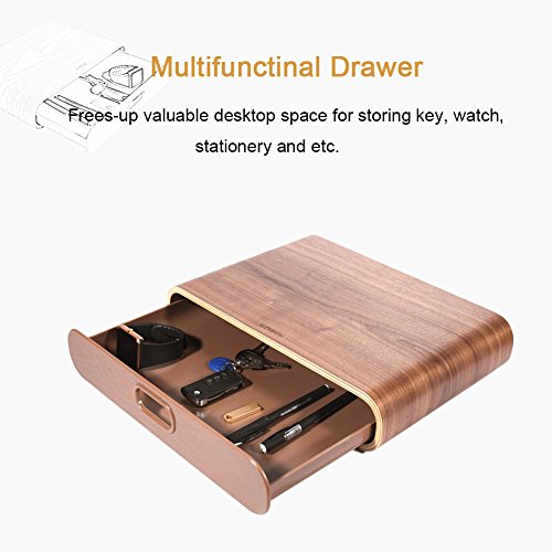 image for Computer Monitor Stand SAMDI Monitor Riser With Desk Organizer Storage