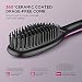 Hair Brush Straightener, ABOX Electric Ionic Straightening Comb,30s Fast Ceramic Heat for Frizz-Free Silky Hair, Anti-Scald,8 Levels Temperature with LED Display, Auto Lock/Off for Home, Travel&Salonthumb 4