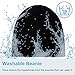 Mydeal Washable Winter Mens Womens Hat Bluetooth Beanie Running Cap with Wireless Stereo Headphones Mic Hands Free Rechargeable Battery Compatible with Cellphones iPhone Android Laptop Tablet - Black