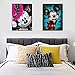 2 Pack 5D Diamond Painting Kits Full Drill Diamond Embroidery Cartoon Pattern Mickey and Minnie 12x16 inch (A)