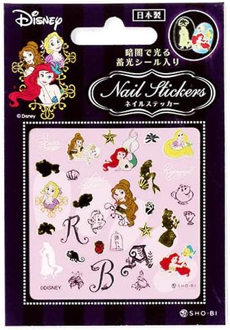 ディズニーネイルステッカー 暗闇で光る 蓄光シール入り プリンセスdn B077l36nb9 315円 大人気 New Arrival 最安値挑戦 年中無休 高品質 通販